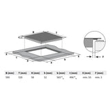 KKT KOLBE | Autarkes Herdset | 60cm Einbaubackofen EB8017ED | 59cm Induktionskochfeld IH85904FZ | Katalyse | Pizzafunktion | Grill | Umluft | Heißluft | Timer | SET8017IH594FZ