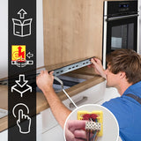Induktionskochfeld 60 cm | Autark | 7,4 kW | 4 Zonen | 9 Stufen | Rahmenlos | Schnellaufheizung | BBQ-Funktion | Touch Slider | Smart WiFi App WLAN | IND5901HC