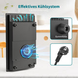 IsEasy Domino Induktionskochfeld Mit Flexzonen - 2 Platten, 9 Leistungsstufen, Boost-Funktion, Kindersicherung, 1-99min Timer, 29.5cm, 3400W, Schwarz